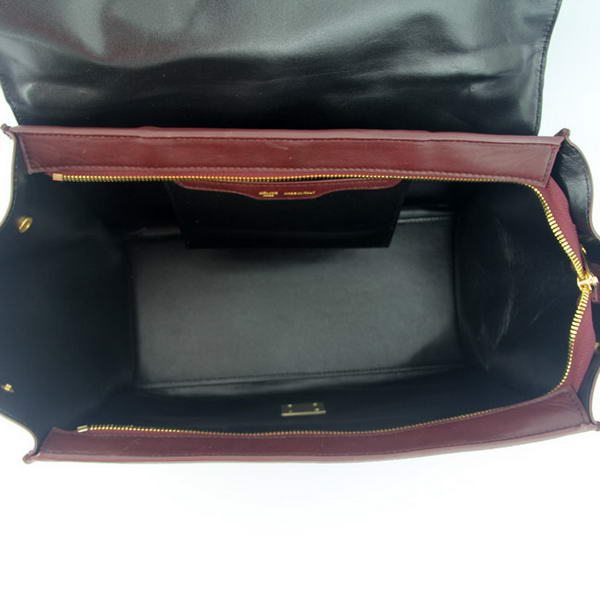 Celine Trapeze Bags 108904 Bordeaux Black