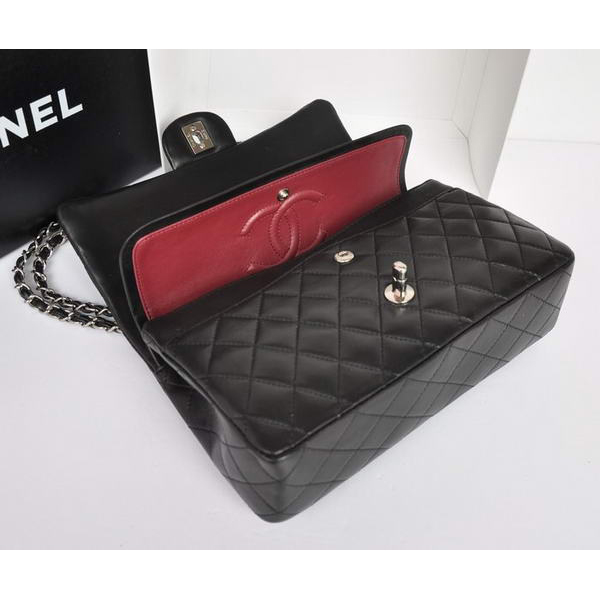 Chanel A1112 Flap Bag Original Leather Black