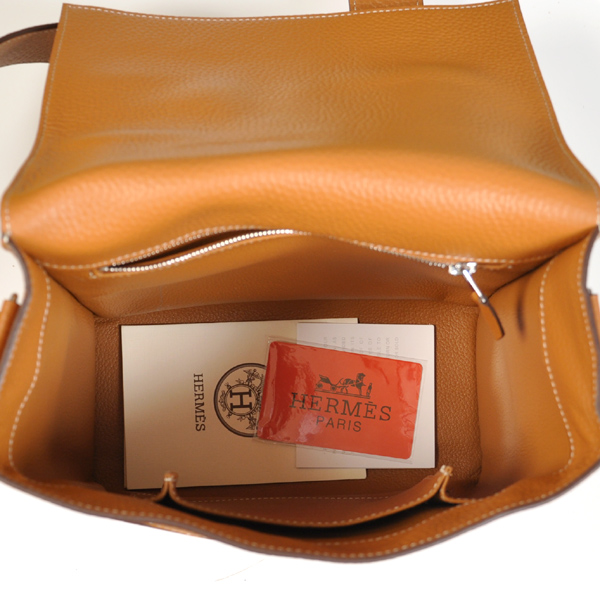 Hermes Alfred Bag clemence leather in Camel