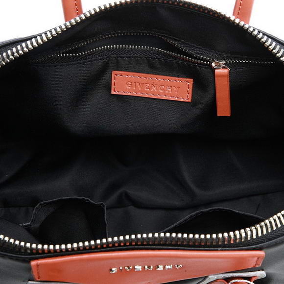 Givenchy Antigona Bag Claf Leather 9981 Black Orange