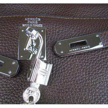 Hermes Kelly 32CM Dark Coffee(silver)