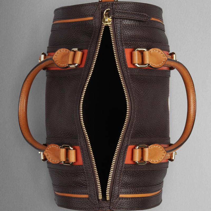 MEDIUM LEATHER BOWLING BAG