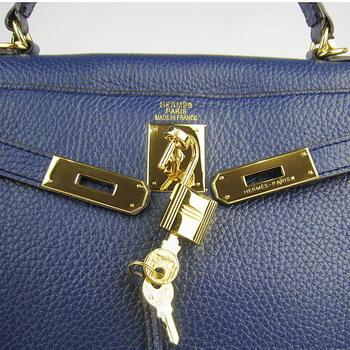 Hermes Kelly 32CM Dark Blue(gold)