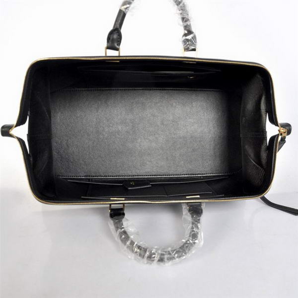 2012 New Celine Original Leather Tote Bag 348 Black