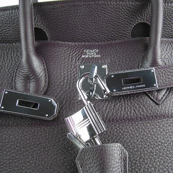 Hermes 42CM Dark Coffee(silver)