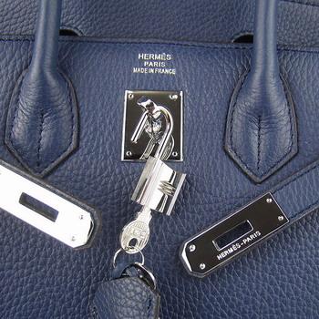 Birkin 30CM Dark Blue (silver)