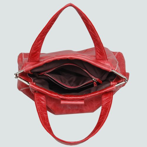 Miu Miu Oil Leather Tote Bags 90281B Red