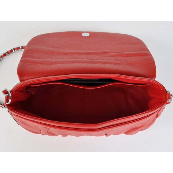 Chanel Sheepskin Leather Shoulder Bags A40033 Red