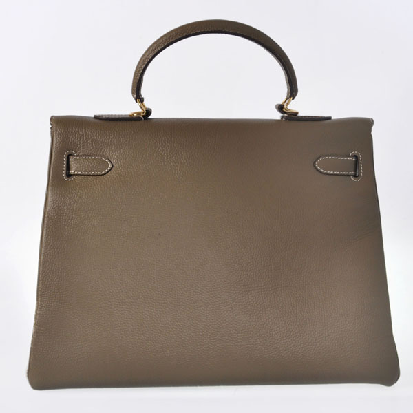 Hermes kelly 35CM togo leather in Dark Grey with Gold hardware