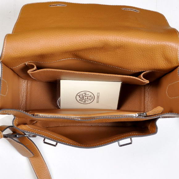 Hermes Steve 32CM Mens Bag Clemence Camel