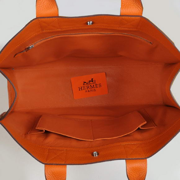 Hermes Briefcase 40CM Bag Clemence Leather Orange