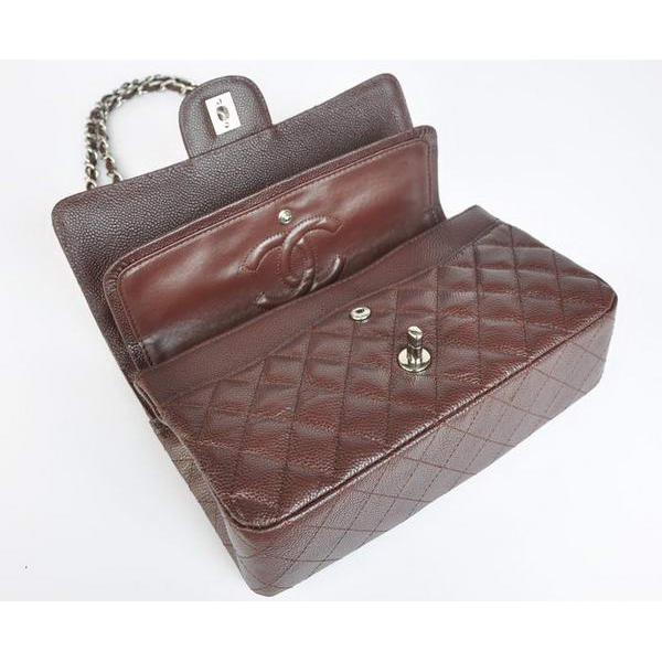 Chanel 2.55 Double Flap Bag Brown with Silver Hardware