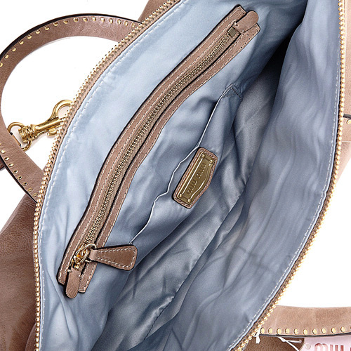 Miu Miu Shiny Leather Tote Bag 6683 Apricot