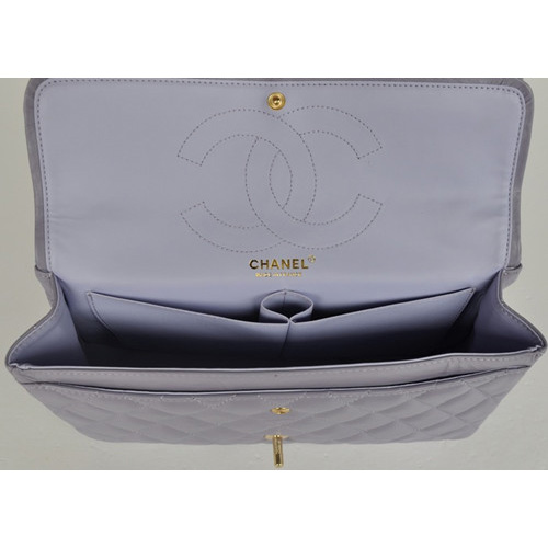 Chanel Flap Bag Gold Chain Rice 1113 light purple