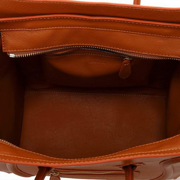 Celine Luggage Medium 1163984LBN in Original Leather Orange