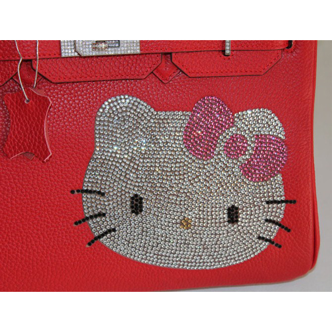 Hermes Birkin Hello Kitty 35CM Togo Leather Bag Red HK0001