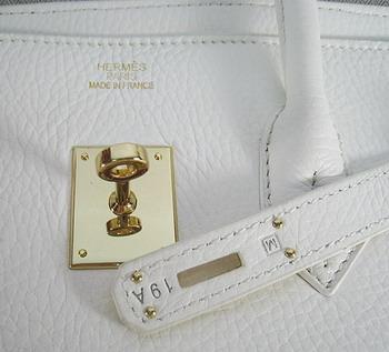 Hermes 35CM White (gold)