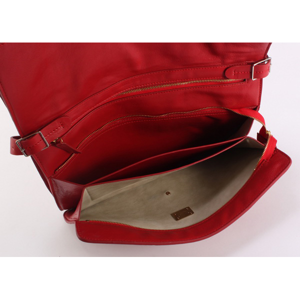 Celine Clasp Shoulder Bag Calfskin Red - Top quality trade