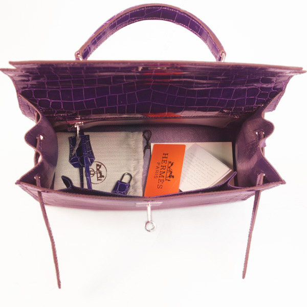 Hermes Birkin 35CM Crocodile leather in Light Purple with Silver hardware