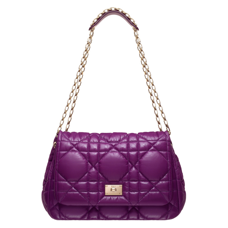 Light purple leather 'Dior Milly La Foret' bag