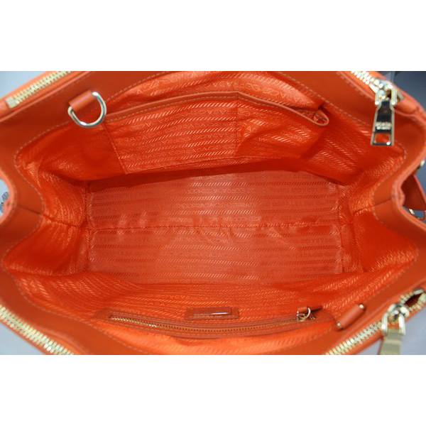 Prada Saffiano Calf Leather Tote Bag BN5023 Orange