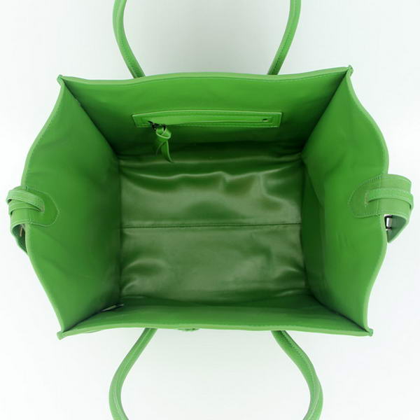 Celine Luggage Phantom Square Bags Bright Leather 108905 Green