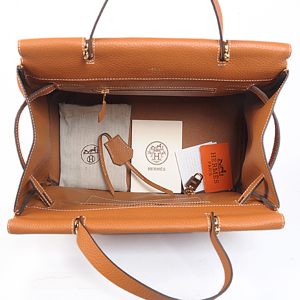 Hermes Spring Summer 2013 Shopping Bag H1046 in Camel with Gold hardware