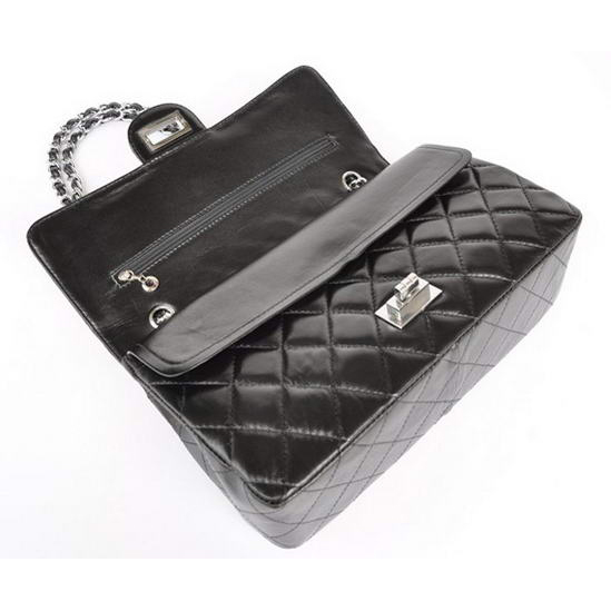 Chanel Classic Flap Bag 1113 Black Silver