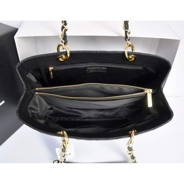 Chanel A50995 Original Caviar Leather Shoulder Bag Black