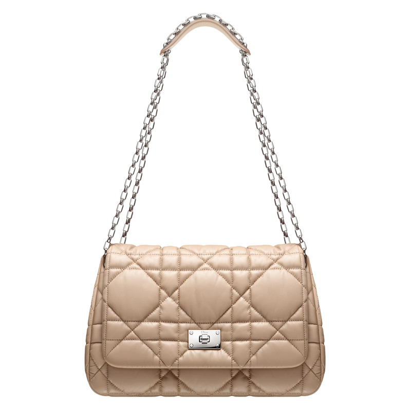 Light beige leather 'Dior Milly La Foret' bag