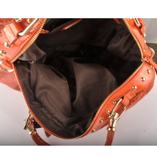 Miu Miu Snake Veins Tote Bags 90299 Orange