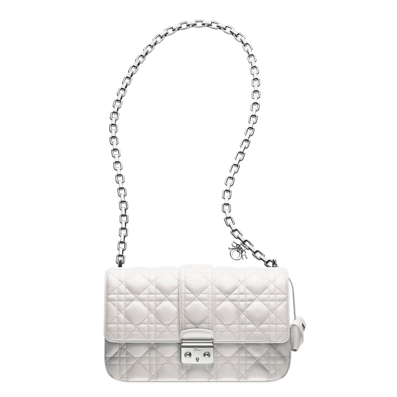 Latte leather 'Miss Dior' bag