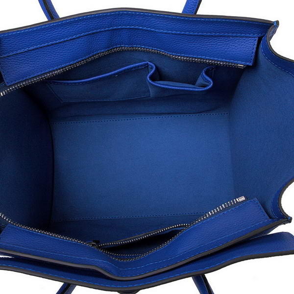 Celine Luggage Mini Boston Bags Original Leather Blue