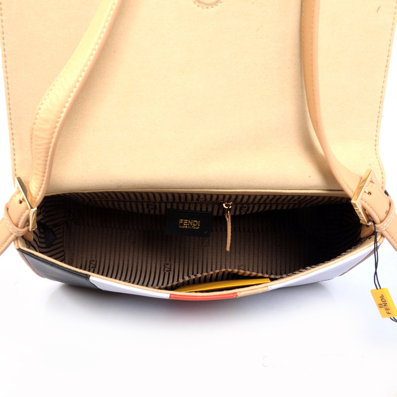 Fendi  '2Jours Elite' leather mixed color handbags