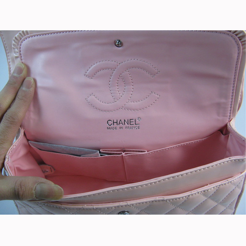 Chanel Pink color with Silver chain