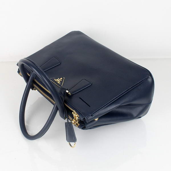 Prada Saffiano Calf Leather Totes BN1801 Blue