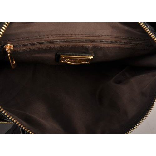 Miu Miu Tote Oil Leather Handbags 90339 Black