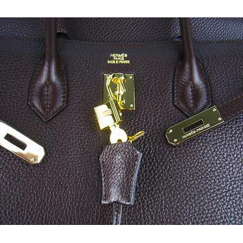 Hermes 40CM Dark Coffee (gold)