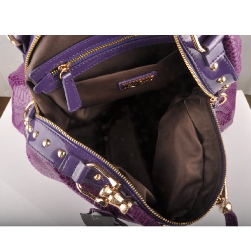 Miu Miu Snake Veins Tote Bags 90299 Purple