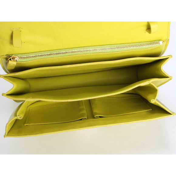 Celine Classic Box Large Flap Bag Yellow