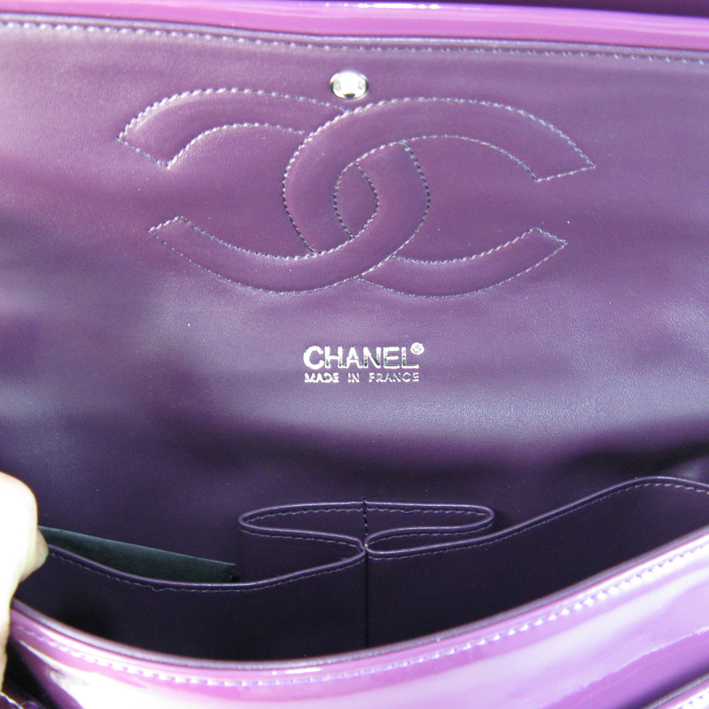 Chanel Purple color with Gold chain