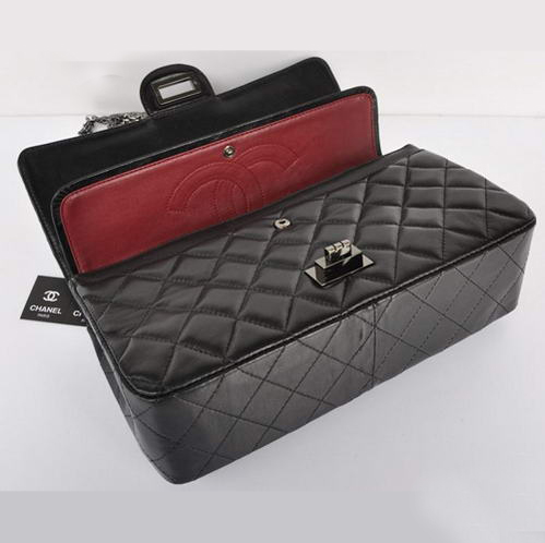 Chanel Classic Quilted Flap Bag 1113 Black Antique