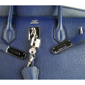 Hermes 40CM Dark Blue (silver)