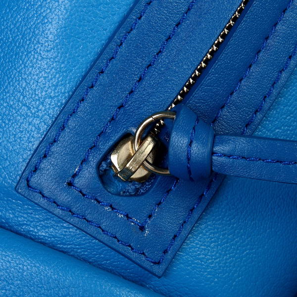 Celine Luggage Phantom Original Suede Leather Bags Blue