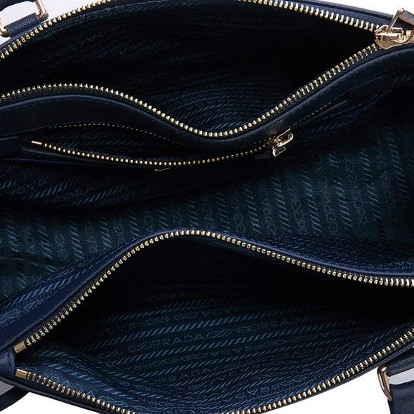 Newest 2012 Prada Classic Saffiano Leather Medium Tote Bag BN1801 Royalblue