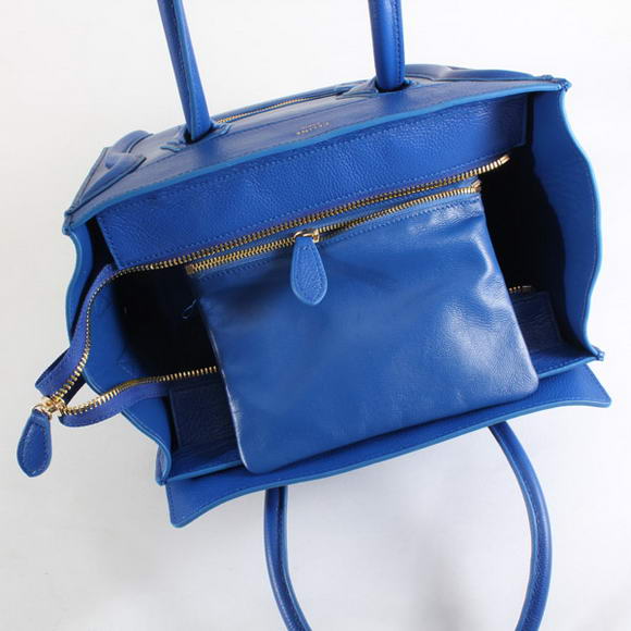 Celine Luggage Bags Jumbo in Lambskin Blue