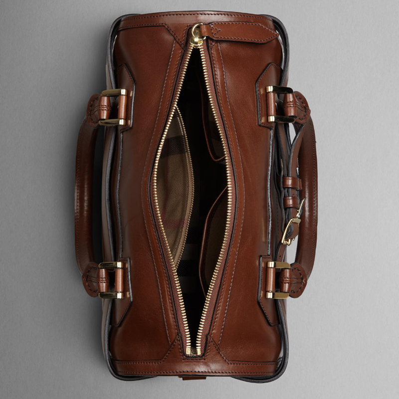 MEDIUM BRIDLE LEATHER BOWLING BAG