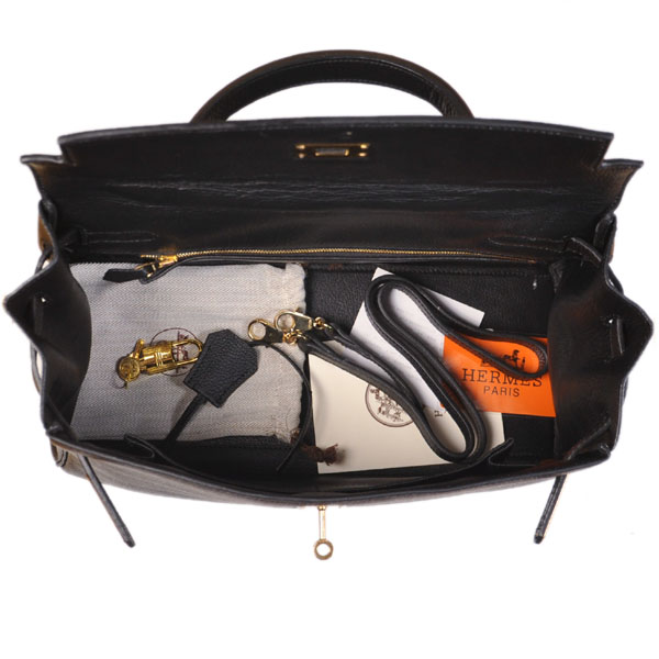 Hermes kelly 35CM togo leather in Black with Gold hardware