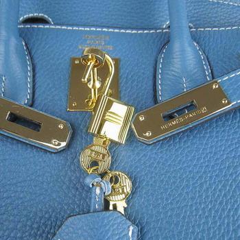 Birkin 30CM Middle Blue (gold)