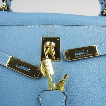 Hermes Kelly 32CM Light Blue(gold)